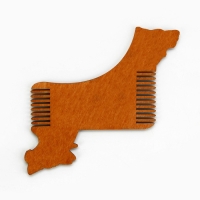 Расческа для бороды в конверте &laquo;Для сильных мужчин&raquo; 11 х 10,4см