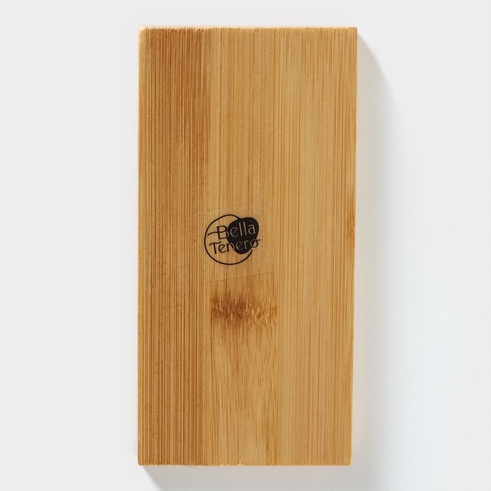 Набор фарфоровый для специй на бамбуковой подставке BellaTenero &laquo;Лисы&raquo;, 3 предмета: солонка 80 мл, перечница 80 мл, подставка, цвет белый