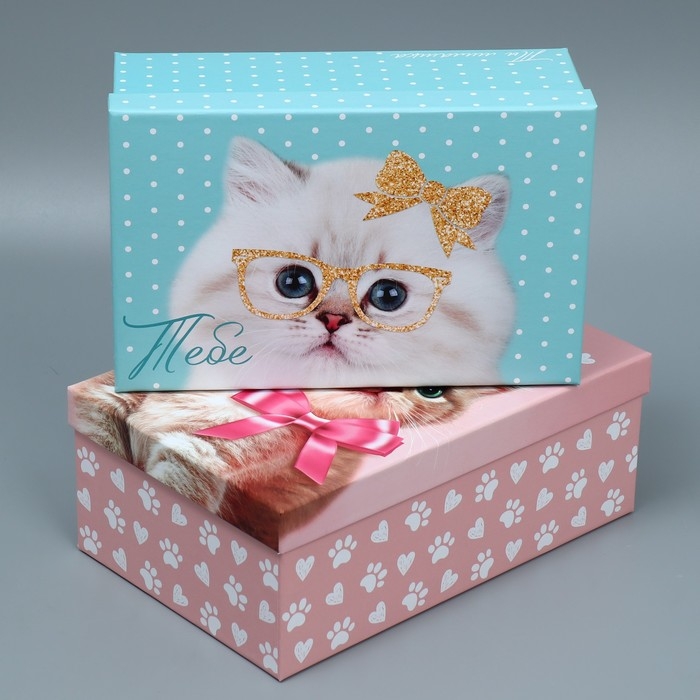 Набор коробок 10 в 1, упаковка подарочная, &laquo;Яркий&raquo;, 12 х 7 х 4 - 32.5 х 20 х 12.5 см