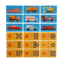 Пазлы для малышей &laquo;Машинки и счет&raquo;