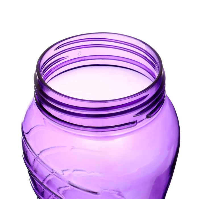 Бутылка для воды, 1 л, 25 х 9 см,  сиреневая