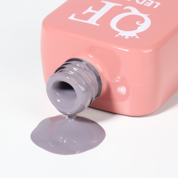 Гель лак для ногтей &laquo;SIMPLE&raquo;, 3-х фазный, 10 мл, LED/UV, цвет серый (109)