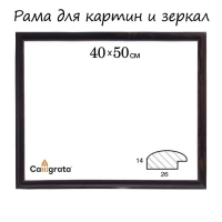 Рама для картин (зеркал) 40 х 50 х 2,6 см, дерево, Berta, темно-коричневая Рама для картин (зеркал) 40 х 50 х 2,6 см, дерево, Berta, темно-коричневая