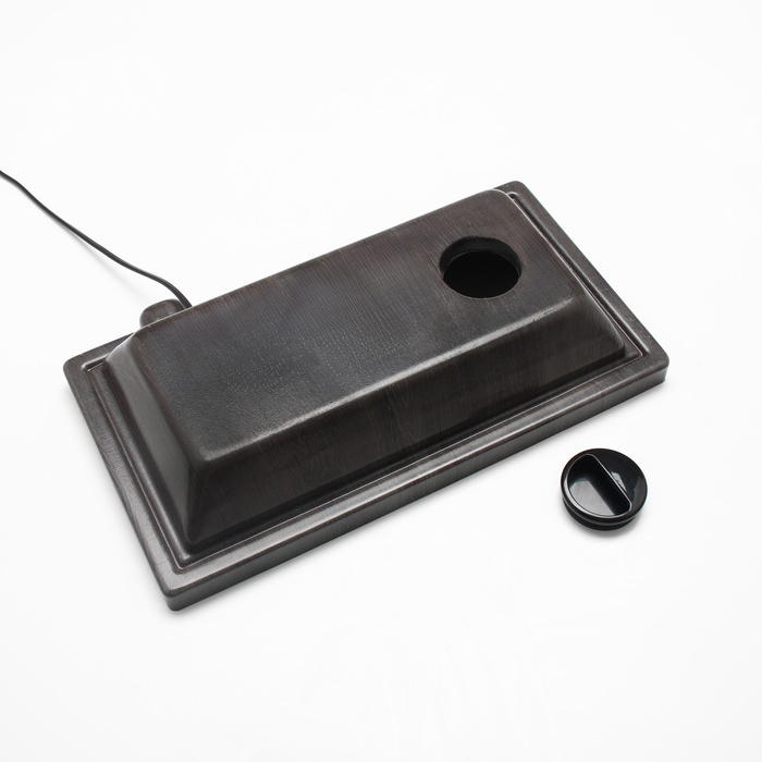 Аквариум "Прямоугольный" с крышкой, 20 литров, 36 х 19 х 29/34 см, венге