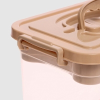 Контейнер для хранения с крышкой и вкладышем 6,5 л, вкладыш, цвет бежевый Контейнер для хранения с крышкой и вкладышем 6,5 л, вкладыш, цвет бежевый