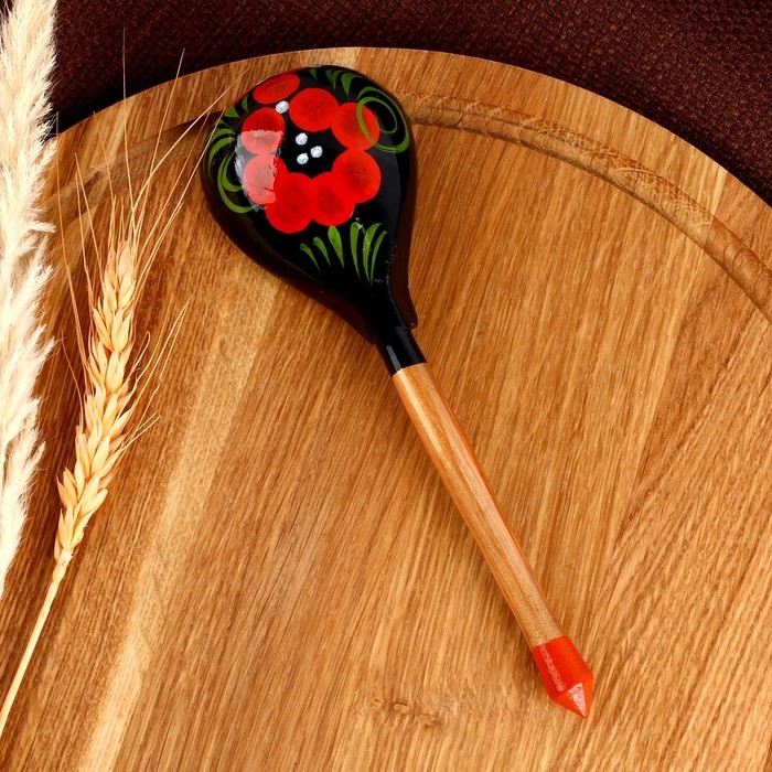 Ложка деревянная, окрашенная, большая Ложка деревянная, окрашенная, большая