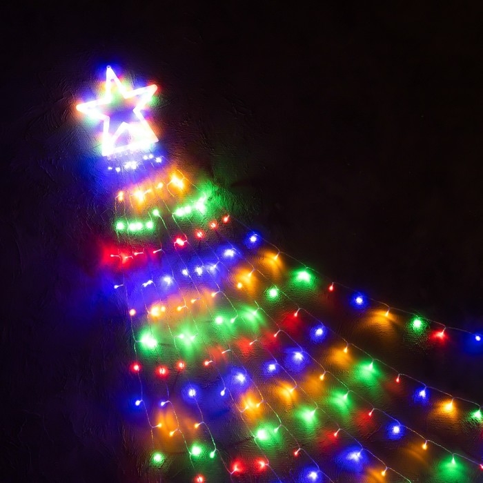 Светодиодная фигура &laquo;Комета&raquo; 3.5 м, пластик, 9 нитей, 220 В, свечение мульти