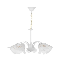 Люстра потолочная Настольгия 5х40Вт Е27 Белый 55x55x55 см Люстра потолочная Настольгия 5х40Вт Е27 Белый 55x55x55 см