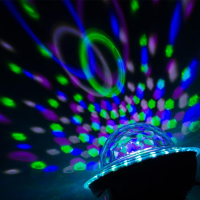 Световой прибор &laquo;НЛО&raquo; 12 см, динамик, свечение RGB, 220 В