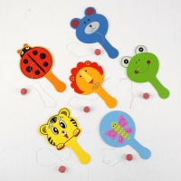 Игра &laquo;Отбей шарик. Зверята&raquo;, на резинке, МИКС