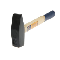 Молоток слесарный ТУНДРА, квадратный боек, деревянная рукоятка, 1500 г