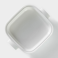 Мармит из жаропрочной керамики квадратный Magistro «Бланш», 2,2 л, 27,5×23,2×12 см Мармит из жаропрочной керамики квадратный Magistro «Бланш», 2,2 л, 27,5×23,2×12 см