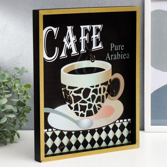 Крючки декоративные дерево Крючки декоративные дерево "Кофе Арабика" 30х24,1х2,6 см