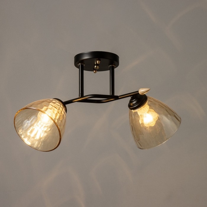 Люстра "Шарлин" 2хЕ27 40Вт черный 46х25х26 см BayerLux