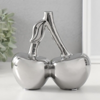 Сувенир керамика "Вишенки" серебро 15,5х7,5х15 см Сувенир керамика "Вишенки" серебро 15,5х7,5х15 см