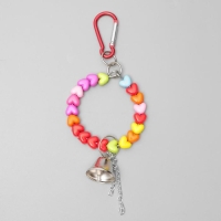Игрушка для птиц "Кольцо из бусин" с колокольчиком, 6 х 17 см Игрушка для птиц "Кольцо из бусин" с колокольчиком, 6 х 17 см