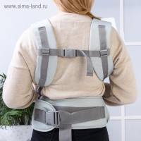 Рюкзак-кенгуру, хипсит, с карманом, для малыша от 3 до 20 кг., цвет серый Рюкзак-кенгуру, хипсит, с карманом, для малыша от 3 до 20 кг., цвет серый