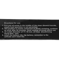Насос для перекачки топлива, погружной, 12 В, 60 Вт, 50 мм, 15 л/мин, провод 2.5 м Насос для перекачки топлива, погружной, 12 В, 60 Вт, 50 мм, 15 л/мин, провод 2.5 м