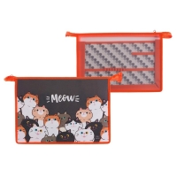 Папка для труда А4, 325 х 230 х 100 мм, молния сверху, пластиковая, ПТР-22 "Коты" Папка для труда А4, 325 х 230 х 100 мм, молния сверху, пластиковая, ПТР-22 "Коты"