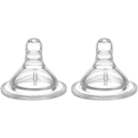 Соска на бутылочку, антиколикова, от 6 мес., Baby 1, широкое горло, быстрый поток, Ø50 мм., 2 шт. Соска на бутылочку, антиколикова, от 6 мес., Baby 1, широкое горло, быстрый поток, Ø50 мм., 2 шт.