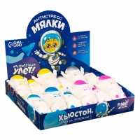 Антистресс сквиш мялка &laquo;Космический улёт&raquo;, с пастой,цвета МИКС, в шоубоксе