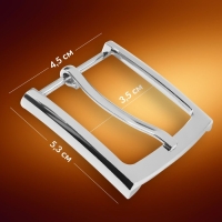 Пряжка для ремня, 5,3 &times; 4,5 см, 35 мм, цвет серебряный