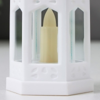 Ночник "Фонарь со свечей" LED от батареек 3хLR44 белый 6,3х5,5х11,5 см RISALUX Ночник "Фонарь со свечей" LED от батареек 3хLR44 белый 6,3х5,5х11,5 см RISALUX