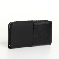 Кошелёк женский на молнии, цвет чёрный Кошелёк женский на молнии, цвет чёрный