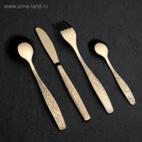 Набор столовый &laquo;Уралочка&raquo;, 24 предмета, толщина 2 мм, декоративное покрытие, МИКС