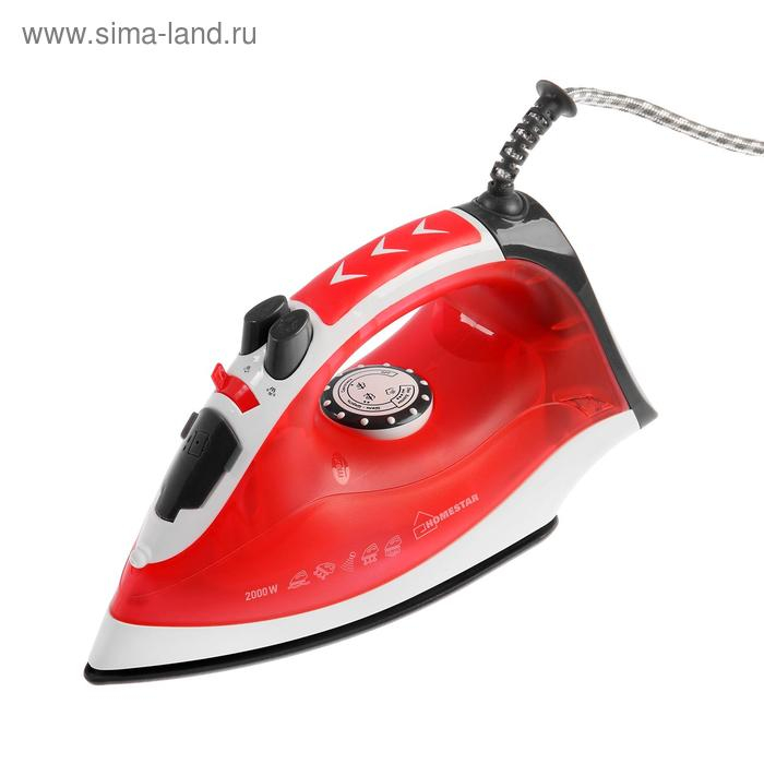 Утюг HOMESTAR HS-4003, 2000 Вт, керамическая подошва, 200 мл, бело-красный Утюг HOMESTAR HS-4003, 2000 Вт, керамическая подошва, 200 мл, бело-красный