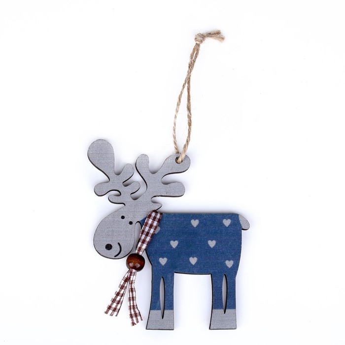 Подвеска новогодняя &laquo;Смешной олень&raquo;, МИКС