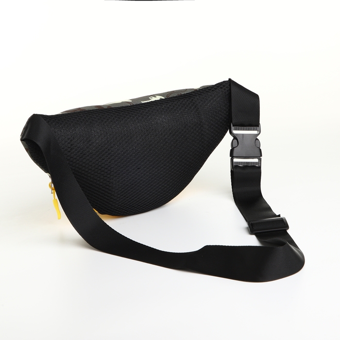 Сумка поясная детская на молнии, цвет зелёный/жёлтый Сумка поясная детская на молнии, цвет зелёный/жёлтый