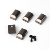 Наконечники для молний, 11 мм, 15 &times; 11 &times; 6 мм, 5 шт, цвет чёрный никель