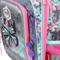 Рюкзак каркасный 39 х 29 х 17 см, серый/бирюзовый ACR22-179-11 Рюкзак каркасный 39 х 29 х 17 см, серый/бирюзовый ACR22-179-11