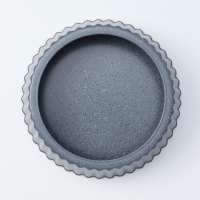 Форма для выпечки Доляна &laquo;Элин Мрамор&raquo;, d=24 см, съёмное дно, антипригарное покрытие, цвет серый