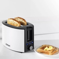 Тостер Kitfort КТ-6208, 850 Вт, 5 режимов прожарки, 2 тоста, чёрно-белый Тостер Kitfort КТ-6208, 850 Вт, 5 режимов прожарки, 2 тоста, чёрно-белый