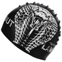 Шапочка для плавания взрослая ONLYTOP Outlaw, силиконовая, обхват 54-60 см