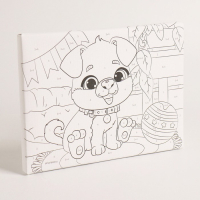 Картина по номерам для детей &laquo;Пёсик&raquo;, 21 х 15 см