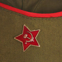 Карнавальный костюм для девочки "Военный", платье, ремень, пилотка, рост 120-130 см