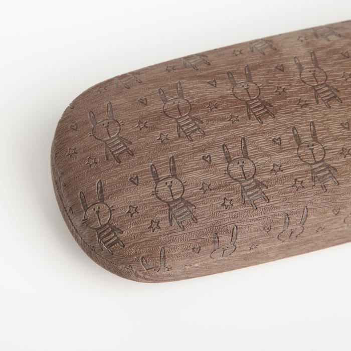 Футляр для очков на хлопушке «Выбражулька», длина 16 см, цвет коричневый Футляр для очков на хлопушке «Выбражулька», длина 16 см, цвет коричневый