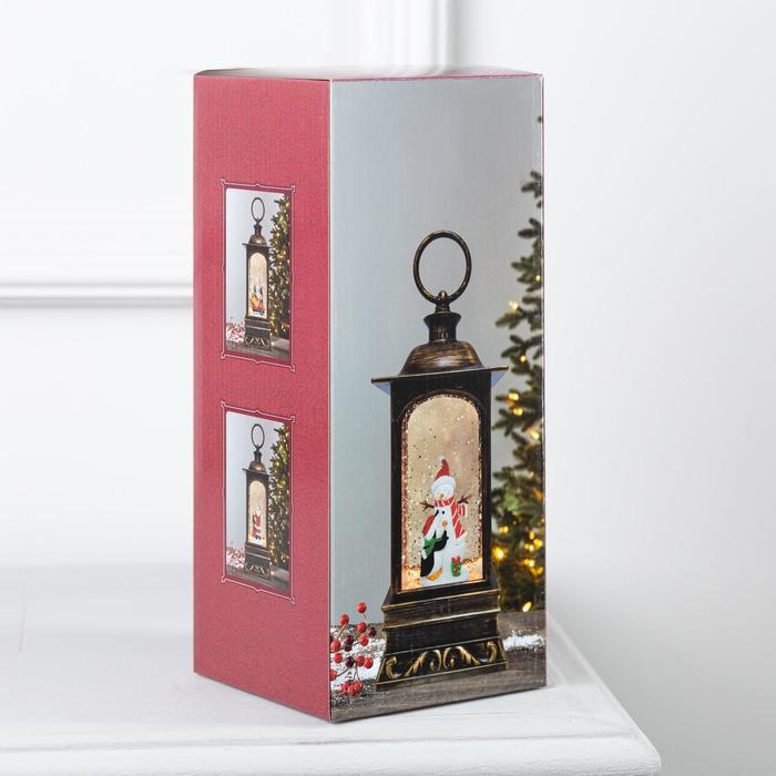 Светодиодная фигура &laquo;Дед Мороз с мешком&raquo; 9 &times; 23 &times; 9 см, пластик, батарейки ААх3 (не в комплекте), USB, свечение тёплое белое