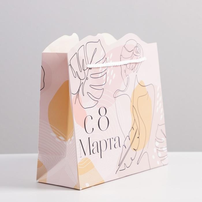 Пакет подарочный, упаковка, &laquo;Нежность&raquo;, 25 х 26 х 10 см