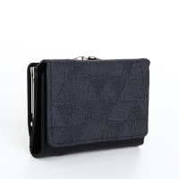 Кошелёк женский на магнитах, цвет чёрный Кошелёк женский на магнитах, цвет чёрный