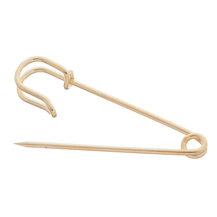 Булавка 4,5&times;1,2 см (набор 5 шт.), СМ-208-3, цвет золото