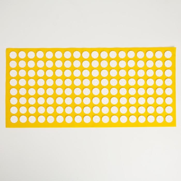 Аппликатор Кузнецова, 144 колючки, спанбонд, жёлтый, 26 х 56 см.