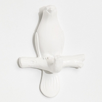 Декор настенный-вешалка "Голубь", 10,5 x 7 см, белый Декор настенный-вешалка "Голубь", 10,5 x 7 см, белый