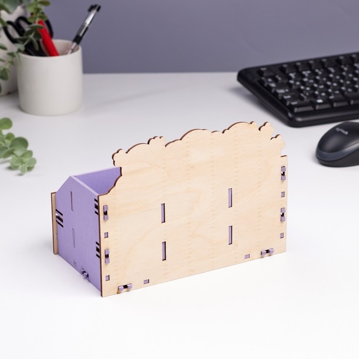 Органайзер для канцелярии  "Единорожки" 4 отделения 21х11х14,5