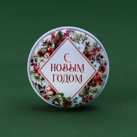 Новогодняя Свеча новогодняя в железной банке &laquo;Новый год: Олененок&raquo;, аромат карамель, диам. 4,8 см