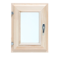 Окно, 40&times;30см, двойное стекло, из хвои