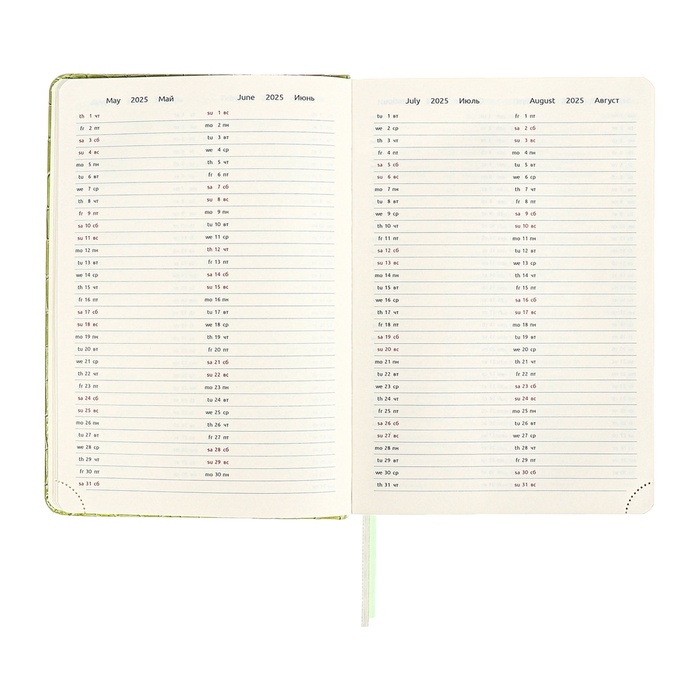 Ежедневник датированный 2025 года, A5, 168 листов, deVENTE. Barbara, твердая обложка кожзам с поролоном, перфорацией, ляссе, блок 70, зеленый Ежедневник датированный 2025 года, A5, 168 листов, deVENTE. Barbara, твердая обложка кожзам с поролоном, перфорацией, ляссе, блок 70, зеленый